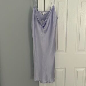 Lilac silk dress